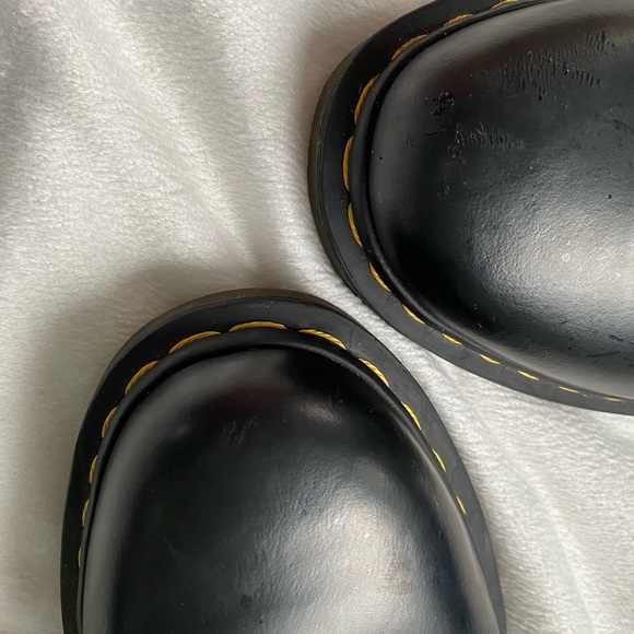 Dr Marten 1490 Smooth Leather Mid Calf Boots Combat Punk - Picture 10 of 11